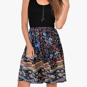 Casual Sleeveless Summer Swing Dress